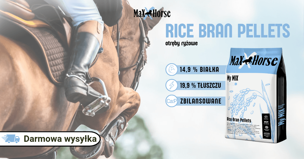 Rice Bran Pellets otręby ryżówe dla koni